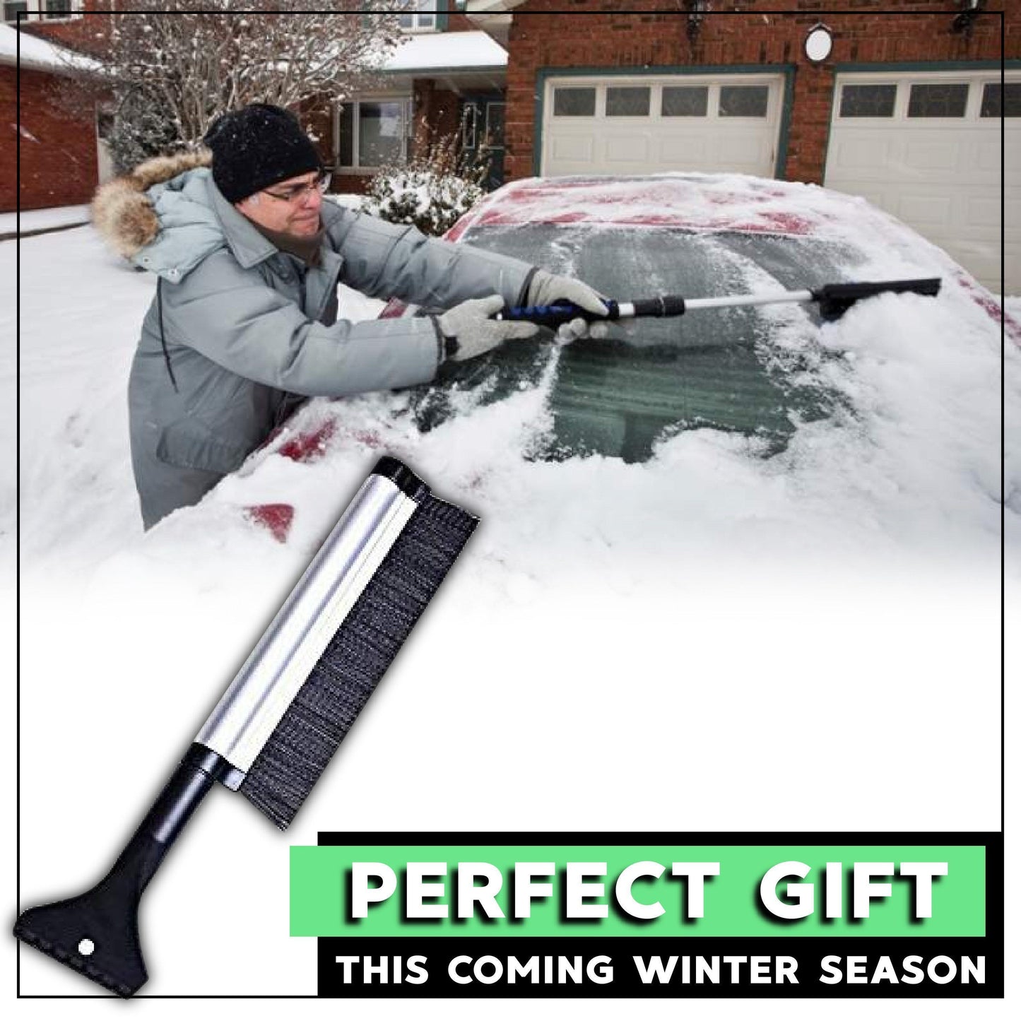 2 in 1 Extendable Ice Scraper