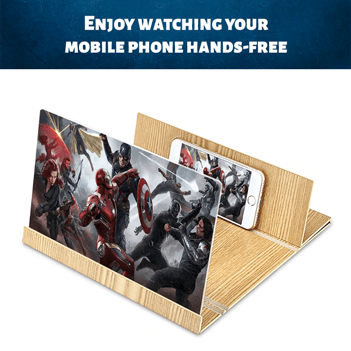 12 Inches Phone Screen Magnifying HD Cinema